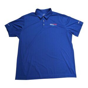Nike Pepsi Fleet Polo Shirt Blue Mens XXL Dri-Fit